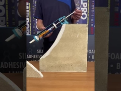 590 ml de selante de silicone ácido para não inflamável e ≤ 1 mm de flexibilidade em projetos de construção