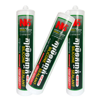 Bom preço. Ácido acetoxílico de silicone selante de vidro de instalação de banheiro on-line