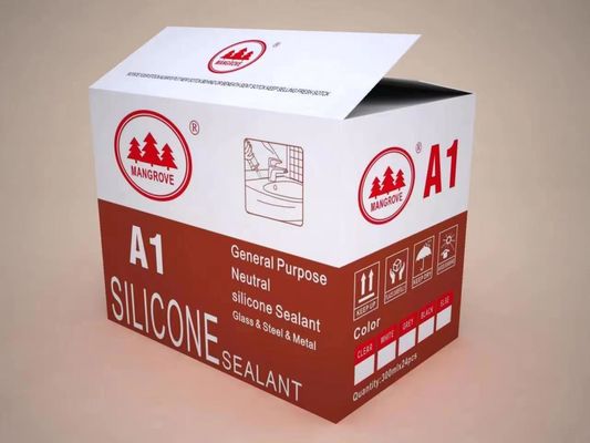 Adesivo de selante de silicone branco ácido para cozinha e banheiro