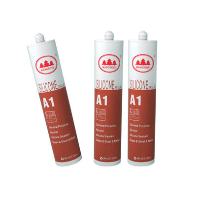 590 ml de selante de silicone ácido para não inflamável e ≤ 1 mm de flexibilidade em projetos de construção