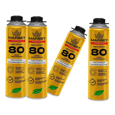 Imponente à água Célula fechada expansível Preenchimento de lacuna Polyurethane Spray Curing rápido