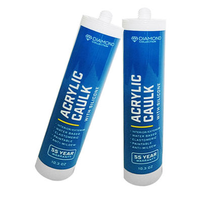 300 ml de selante acrílico pintável em branco de alta adesão para janelas e portas