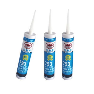 Bom preço. Aplicação de fachadas de edifícios selante de silicone neutro com pasta lisa e MSDS certificado sem bolhas ou partículas on-line