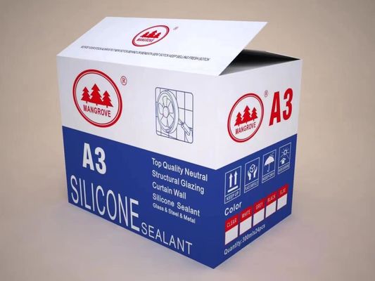 Resistente a incêndio de silicone neutro de cor vermelha para juntas de construção