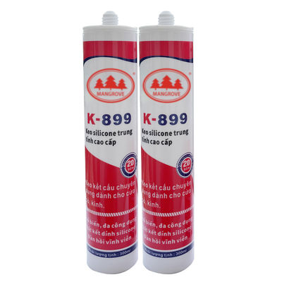 Secagem rápida Paredes de vedação de cortina 100% Silicone Tunk Sealante à prova d' água Branco