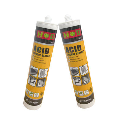 Adesivo de silicone branco à prova de mofo persistente para vidro, resistência duradoura ao mofo