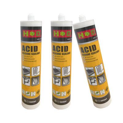 Bom preço. Cartucho de silicone selante de parede OEM de couro ácido de cura rápida à prova d'água 300 ml on-line