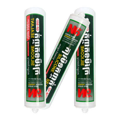 Vedante de Silicone Ácido Transparente Branco Impermeável para Vidro de Janela Banheiro Cozinha