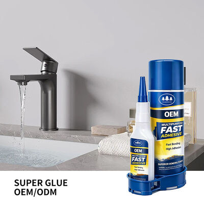 Bom preço. Kit de ativação de cola seca super rápida MDF com cianoacrilato em madeira Acrílico etilico selante de borracha Super cola de secagem rápida on-line