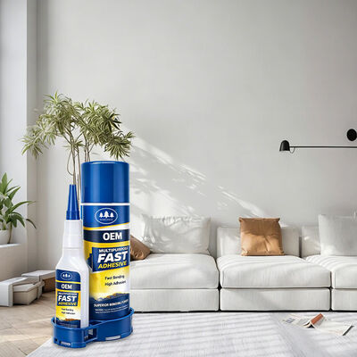 Bom preço. Fabrica de Super Cola Cianoacrilato Adesivo 400ml e 100g Spray Activador Dois componentes cola instantânea on-line