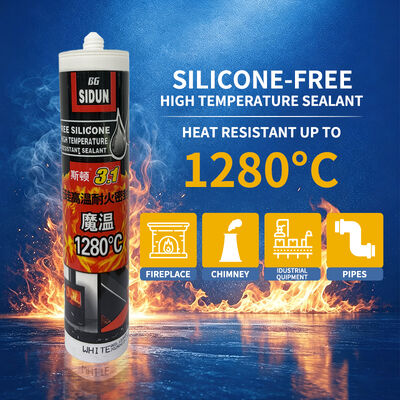 Bom preço. Adesivo de Alta Temperatura para Coifa de Aço Inoxidável, Vedação de Duto 1280°C Cola Retardante de Chama à Prova de Fogo on-line